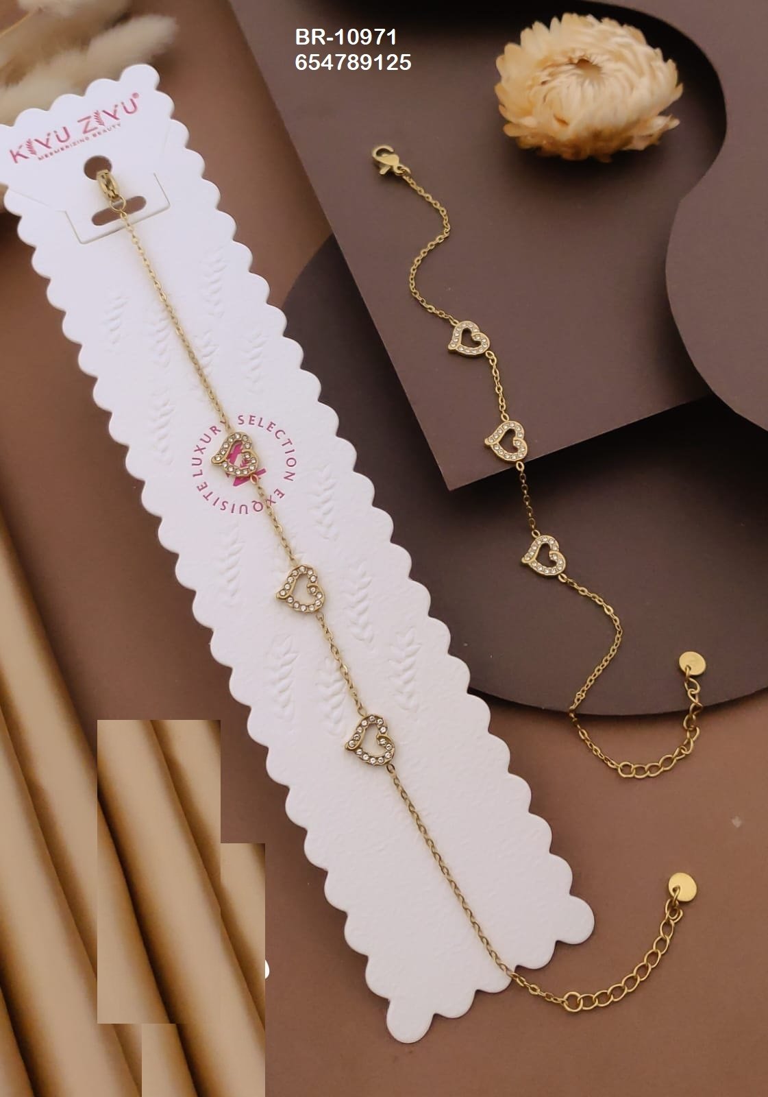 br 10971.jpeg BR-10971 Anti-Tarnish Stainless Steel Chain Bracelets from Kiyu Ziyu by Zyra Creation