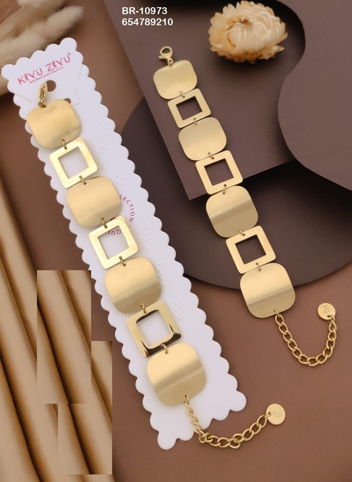 br 10973.jpeg BR-10973 Anti-Tarnish Stainless Steel Chain Bracelets from Kiyu Ziyu by Zyra Creation