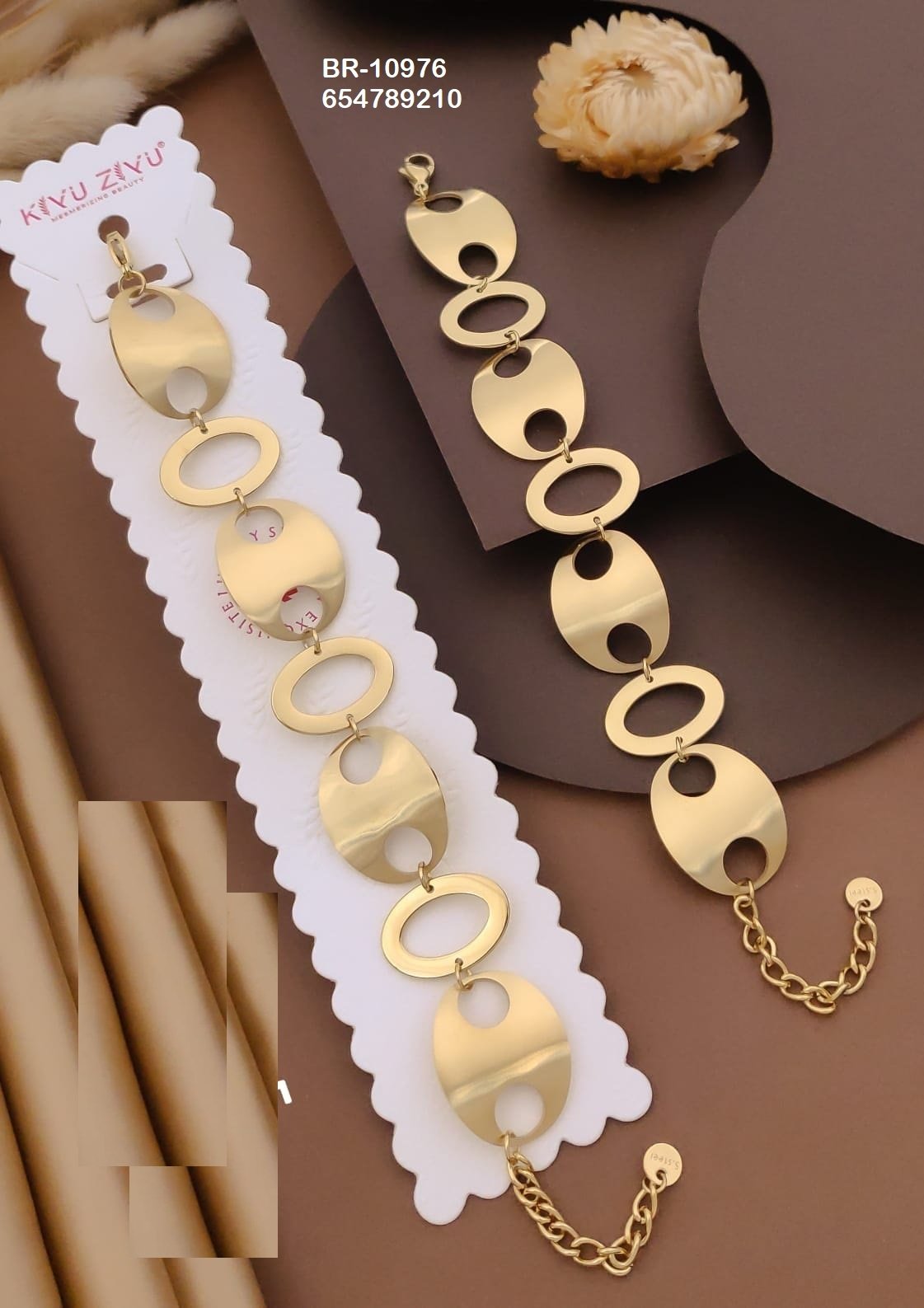 br 10976.jpeg BR-10976 Anti-Tarnish Stainless Steel Chain Bracelets from Kiyu Ziyu by Zyra Creation