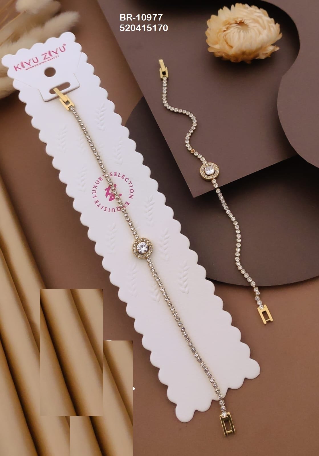 br 10977.jpeg BR-10977 Anti-Tarnish Stainless Steel Chain Bracelets from Kiyu Ziyu by Zyra Creation