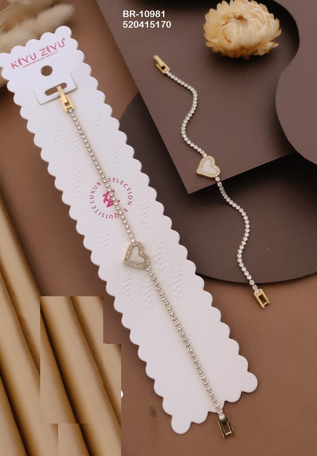 br 10981.jpeg BR-10981 Anti-Tarnish Stainless Steel Chain Bracelets from Kiyu Ziyu by Zyra Creation