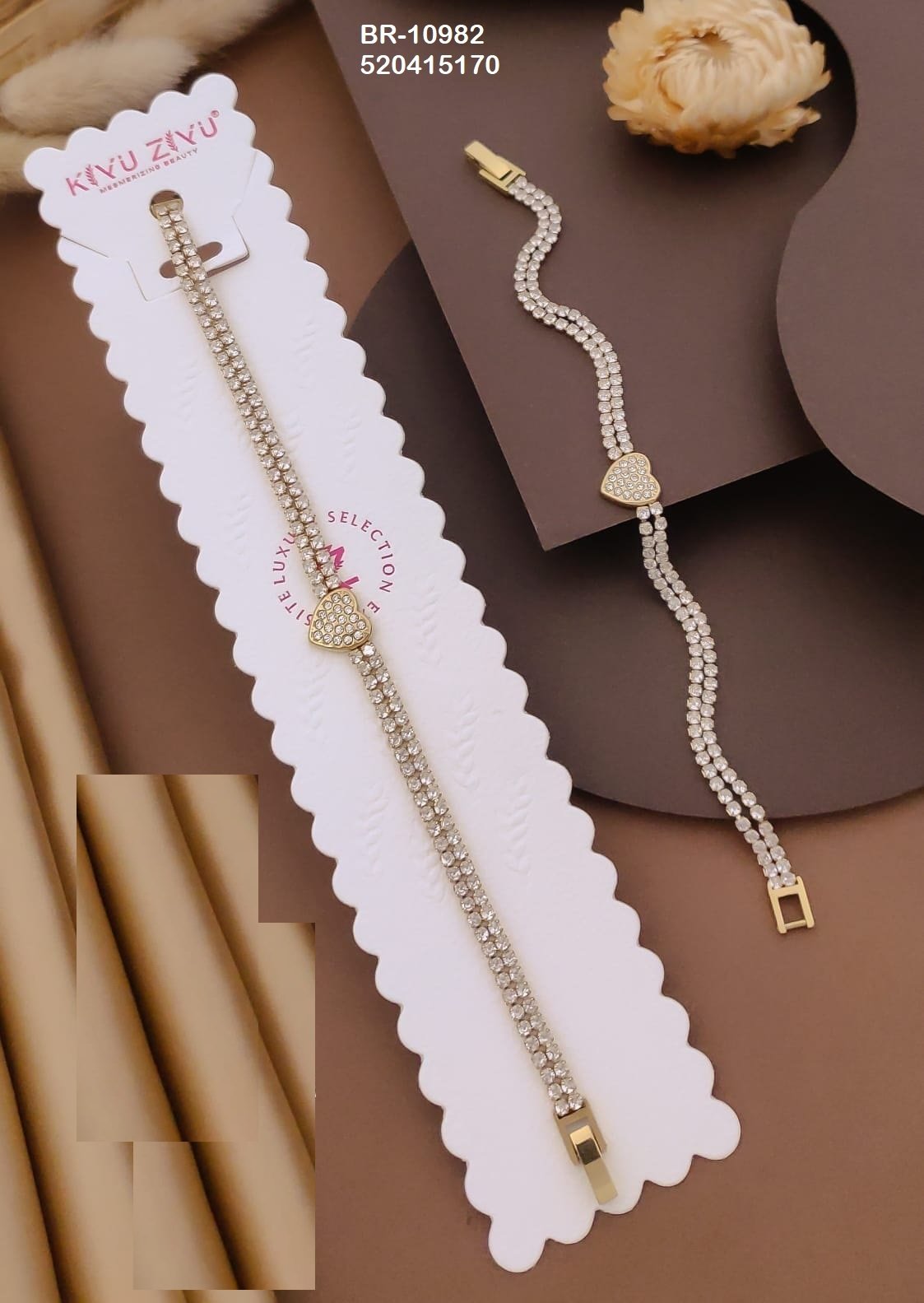 br 10982.jpeg BR-10982 Anti-Tarnish Stainless Steel Chain Bracelets from Kiyu Ziyu by Zyra Creation