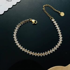 BR-10996 Anti-Tarnish Stainless Steel Tennis Chain Bracelets from Kiyu Ziyu by Zyra Creation