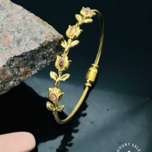 BR-11194 Anti-Tarnish Stainless Steel Tulip Style Bracelet from Kiyu Ziyu by Zyra Creation