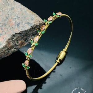 BR-11196 Anti-Tarnish Stainless Steel Tulip Style Bracelet from Kiyu Ziyu by Zyra Creation