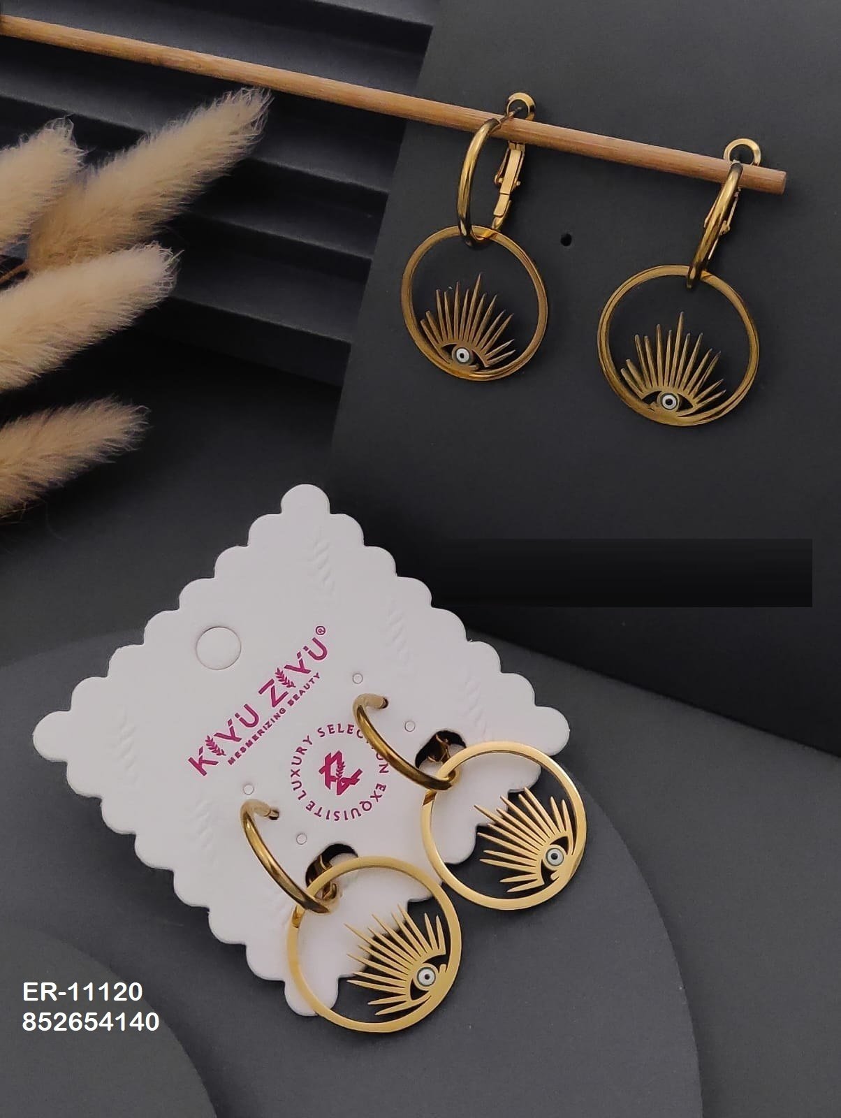 er 11120.jpg ER-11120 Anti-Tarnish Stainless Steel Earrings from Kiyu Ziyu by Zyra Creation