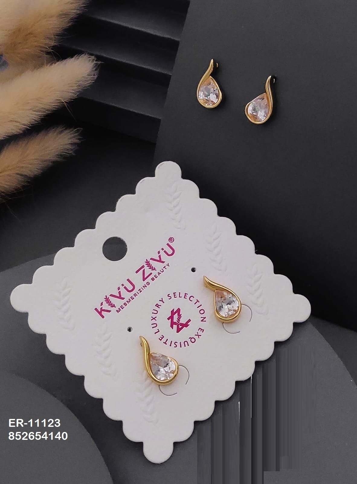 er 11123.jpg ER-11123 Anti-Tarnish Stainless Steel Earrings from Kiyu Ziyu by Zyra Creation