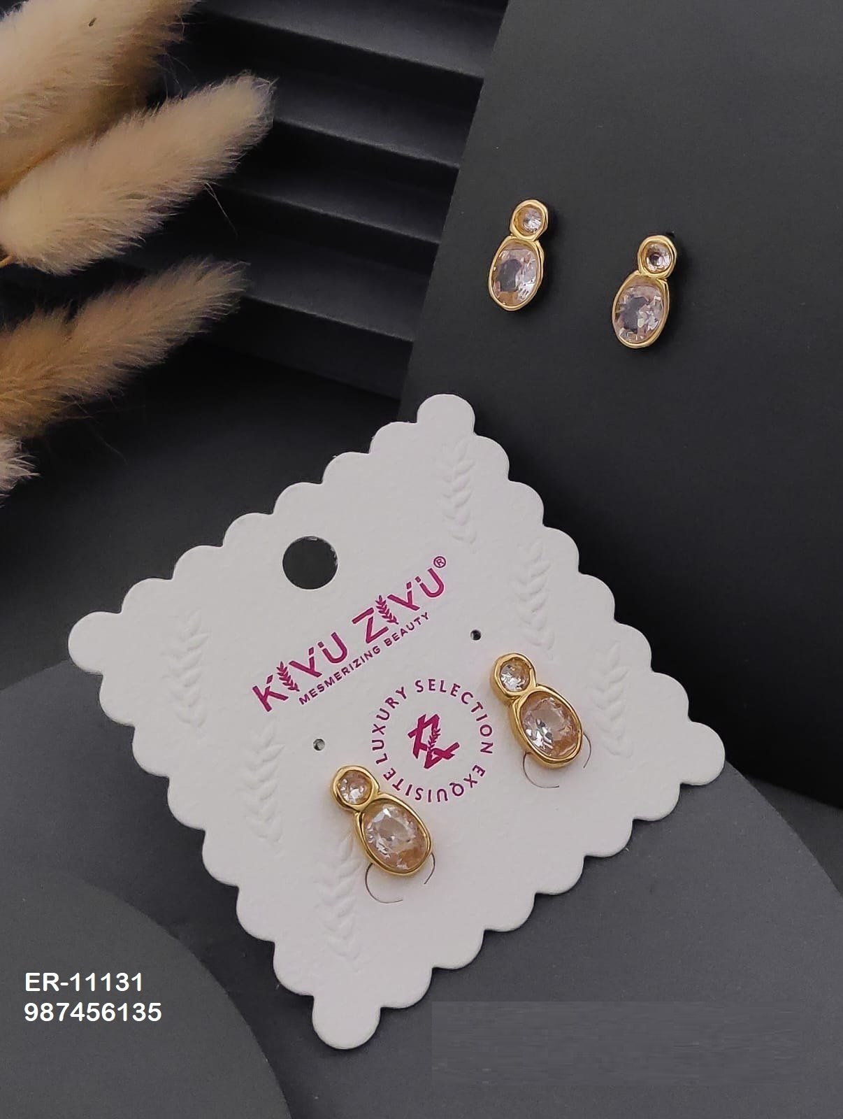 er 11131.jpg ER-11131 Anti-Tarnish Stainless Steel Earrings from Kiyu Ziyu by Zyra Creation