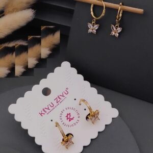 ER-11136 Anti-Tarnish Stainless Steel Earrings from Kiyu Ziyu by Zyra Creation