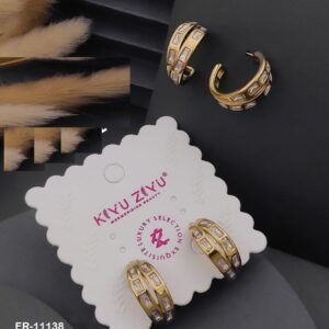 ER-11138 Anti-Tarnish Stainless Steel Earrings from Kiyu Ziyu by Zyra Creation