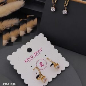 ER-11139 Anti-Tarnish Stainless Steel Earrings from Kiyu Ziyu by Zyra Creation