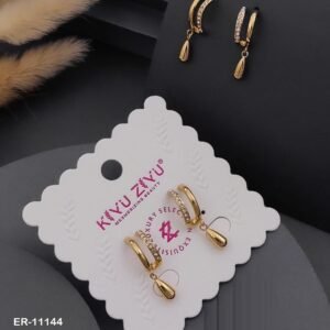 ER-11144 Anti-Tarnish Stainless Steel Earrings from Kiyu Ziyu by Zyra Creation