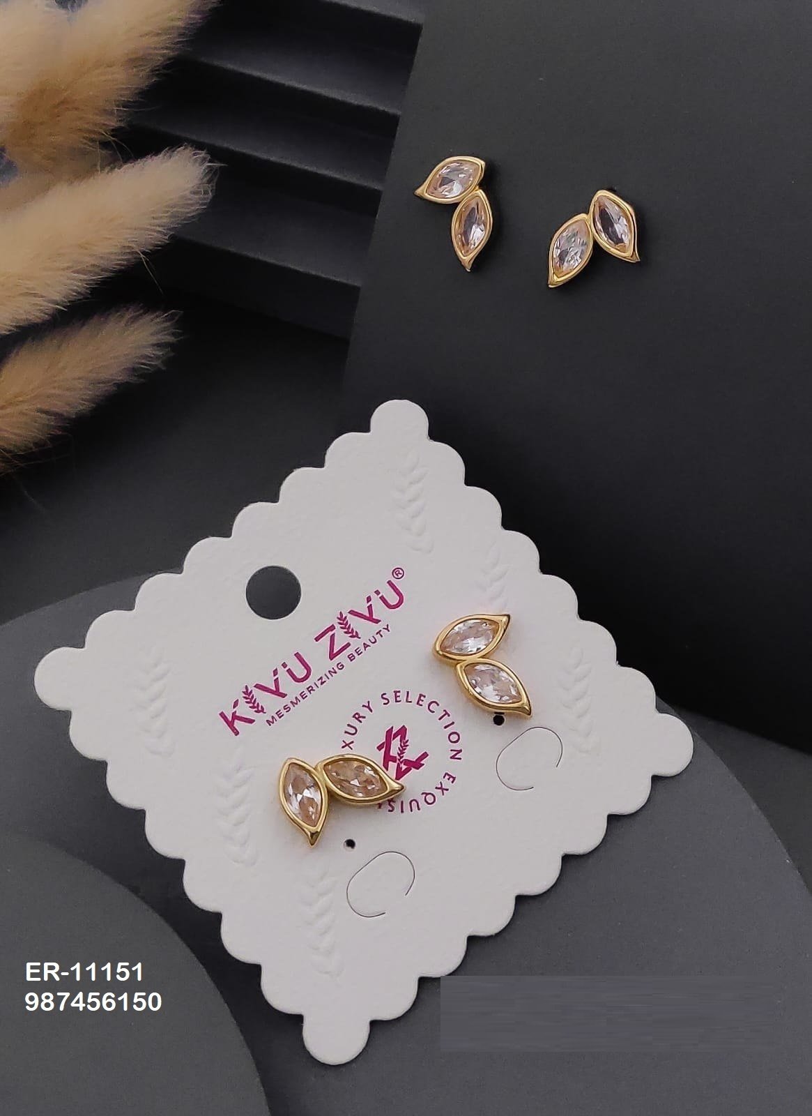 er 11151.jpg ER-11151 Anti-Tarnish Stainless Steel Earrings from Kiyu Ziyu by Zyra Creation