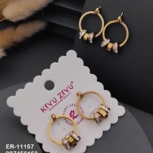 ER-11157 Anti-Tarnish Stainless Steel Earrings from Kiyu Ziyu by Zyra Creation