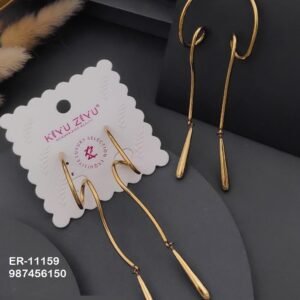 ER-11159 Anti-Tarnish Stainless Steel Earrings from Kiyu Ziyu by Zyra Creation