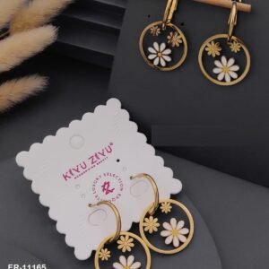 ER-11165 Anti-Tarnish Stainless Steel Earrings from Kiyu Ziyu by Zyra Creation