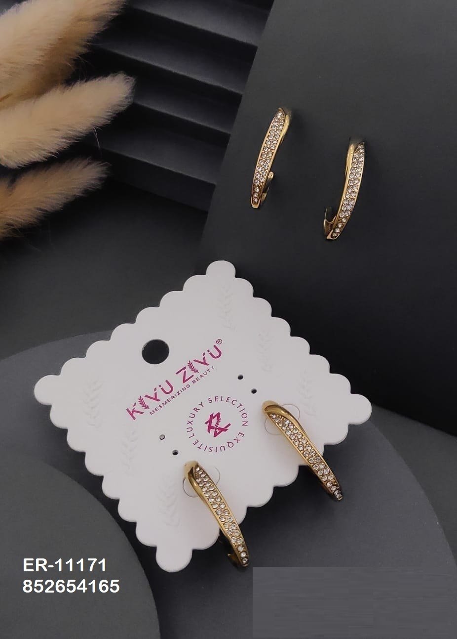 er 11171.jpg ER-11171 Anti-Tarnish Stainless Steel Earrings from Kiyu Ziyu by Zyra Creation