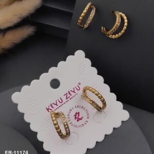 ER-11174 Anti-Tarnish Stainless Steel Earrings from Kiyu Ziyu by Zyra Creation