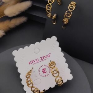 ER-11175_1 Anti-Tarnish Stainless Steel Earrings from Kiyu Ziyu by Zyra Creation