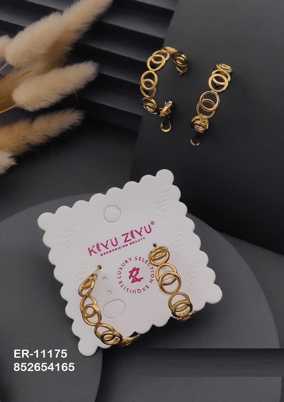 er 11175 1.jpg ER-11175_1 Anti-Tarnish Stainless Steel Earrings from Kiyu Ziyu by Zyra Creation