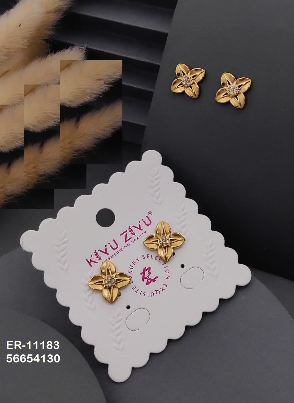 er 11183.jpg ER-11183 Anti-Tarnish Stainless Steel Earrings from Kiyu Ziyu by Zyra Creation