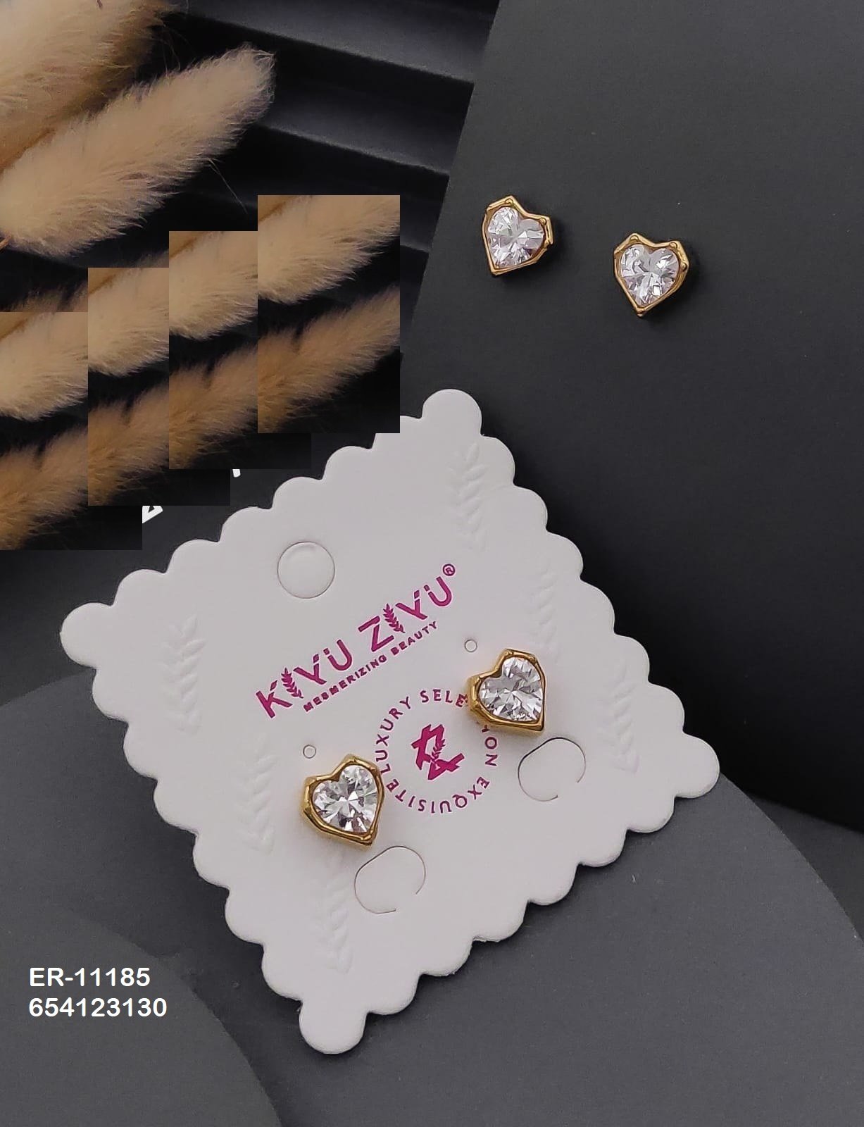 er 11185.jpg ER-11185 Anti-Tarnish Stainless Steel Earrings from Kiyu Ziyu by Zyra Creation