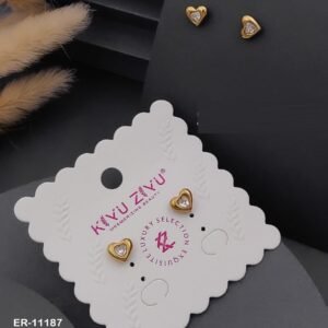 ER-11187 Anti-Tarnish Stainless Steel Earrings from Kiyu Ziyu by Zyra Creation