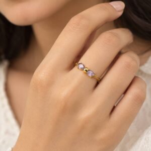 LR-V641 Anti-Tarnish Stainless Steel Free Size Rings from Kiyu Ziyu by Zyra Creation