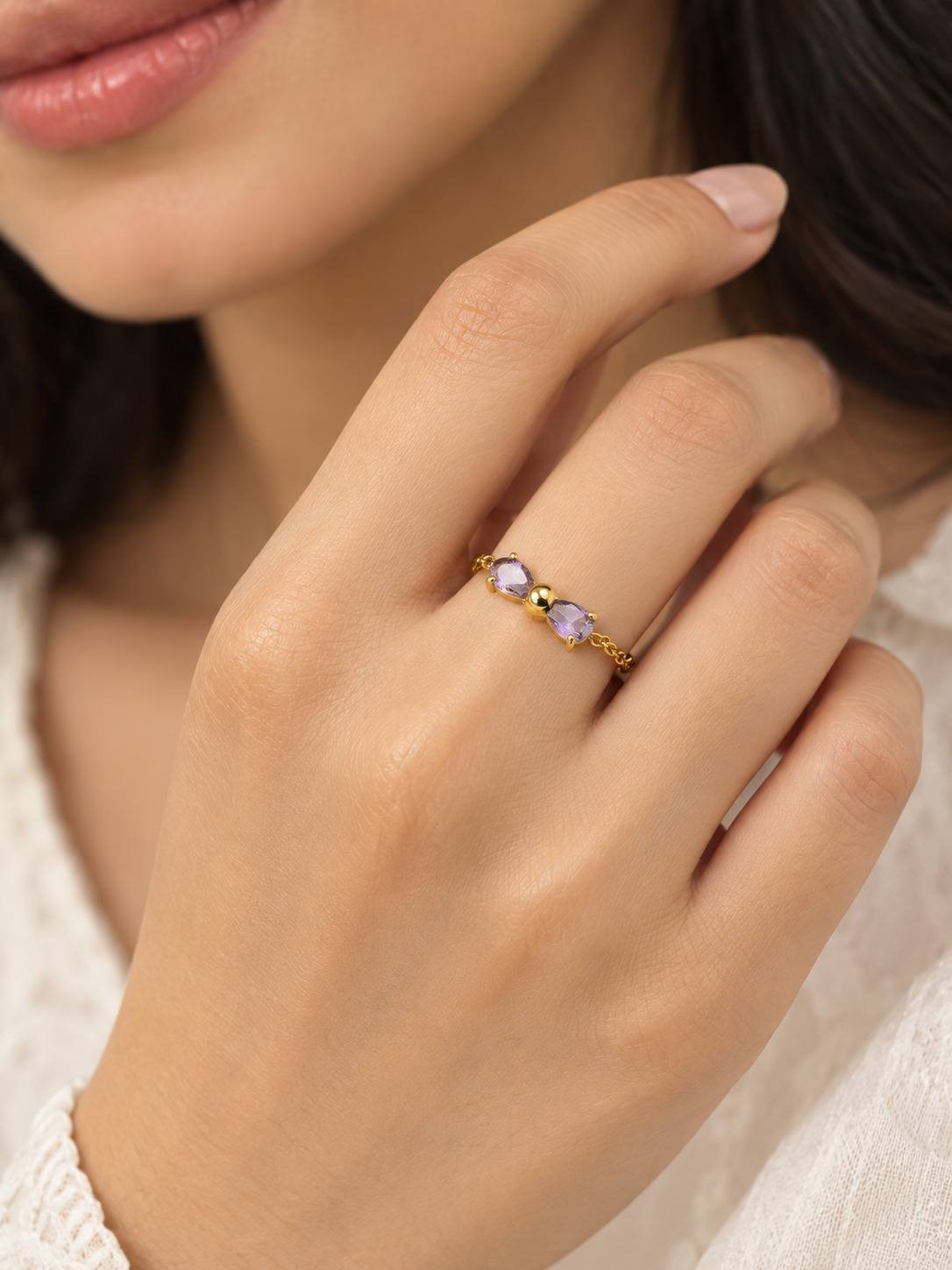 lr v641 1.jpg LR-V641 Anti-Tarnish Stainless Steel Free Size Rings from Kiyu Ziyu by Zyra Creation