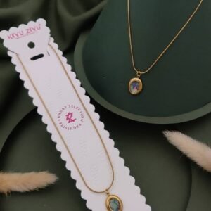 PS-11055 Anti-Tarnish Stainless Steel Necklace from Kiyu Ziyu by Zyra Creation