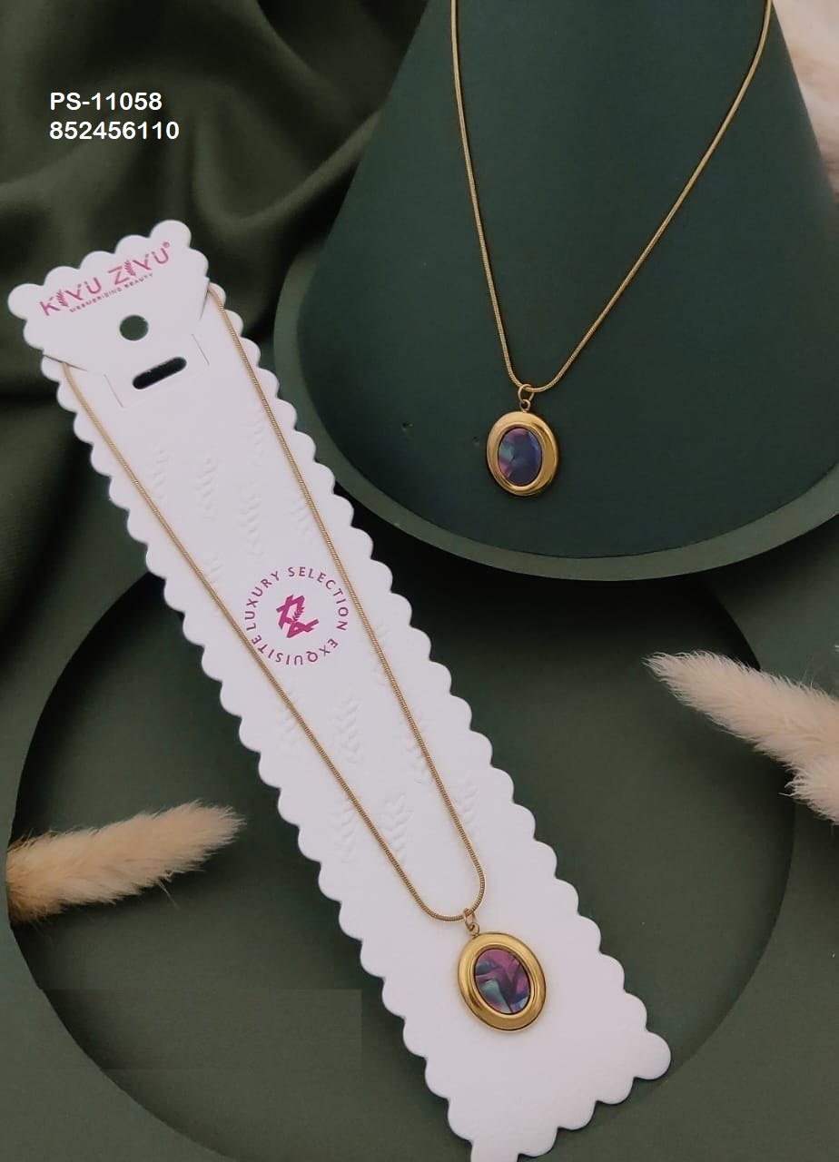 ps 11058 1.jpg PS-11058 Anti-Tarnish Stainless Steel Necklace from Kiyu Ziyu by Zyra Creation