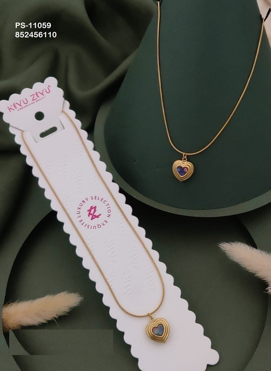 ps 11059 1.jpg PS-11059 Anti-Tarnish Stainless Steel Necklace from Kiyu Ziyu by Zyra Creation