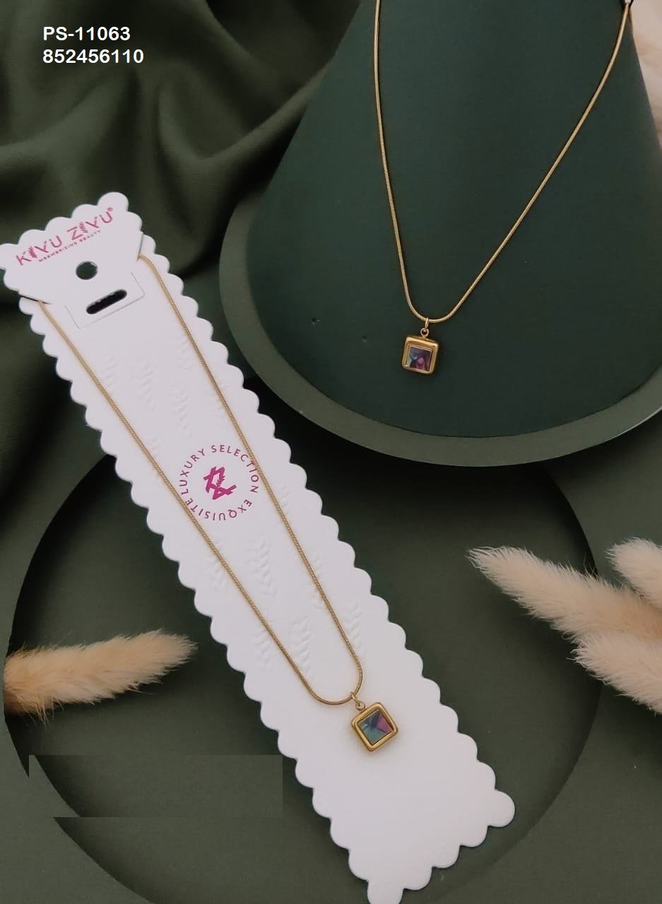 ps 11063 1.jpg PS-11063 Anti-Tarnish Stainless Steel Necklace from Kiyu Ziyu by Zyra Creation
