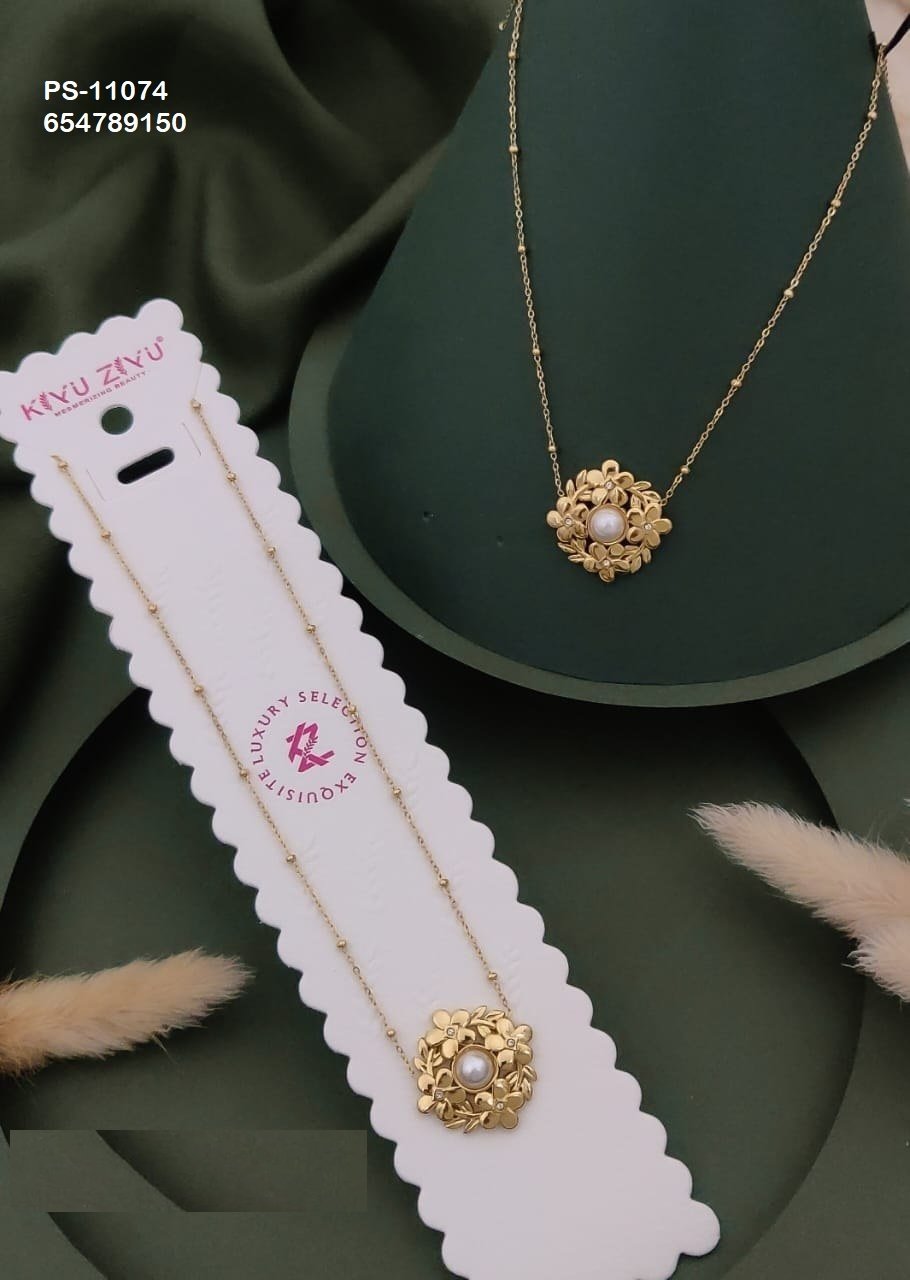 ps 11074 1.jpg PS-11074 Anti-Tarnish Stainless Steel Necklace from Kiyu Ziyu by Zyra Creation