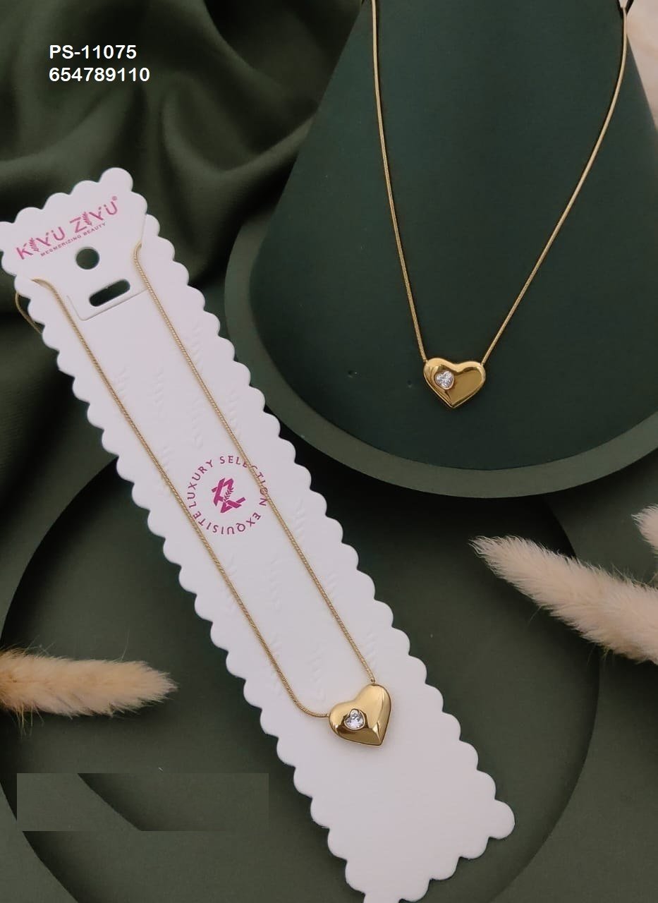 ps 11075 1.jpg PS-11075 Anti-Tarnish Stainless Steel Necklace from Kiyu Ziyu by Zyra Creation