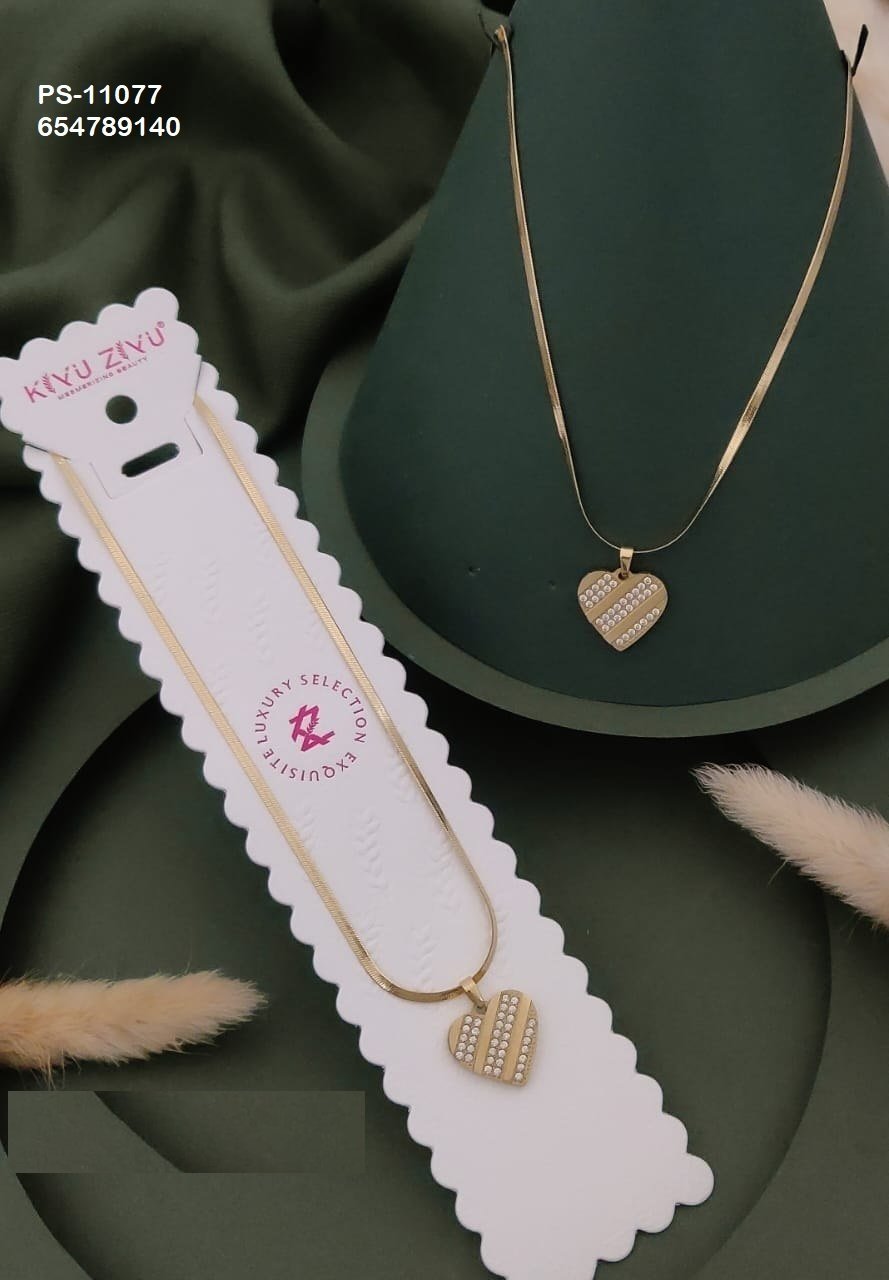 ps 11077.jpg PS-11077 Anti-Tarnish Stainless Steel Necklace from Kiyu Ziyu by Zyra Creation