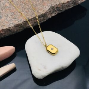 PS-11080 Anti-Tarnish Stainless Steel Necklace Under 99 from Kiyu Ziyu by Zyra Creation