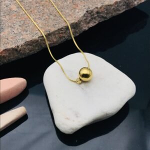 PS-11082 Anti-Tarnish Stainless Steel Necklace Under 99 from Kiyu Ziyu by Zyra Creation
