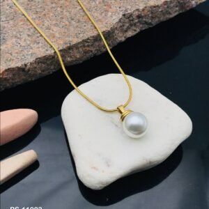 PS-11083 Anti-Tarnish Stainless Steel Necklace Under 99 from Kiyu Ziyu by Zyra Creation