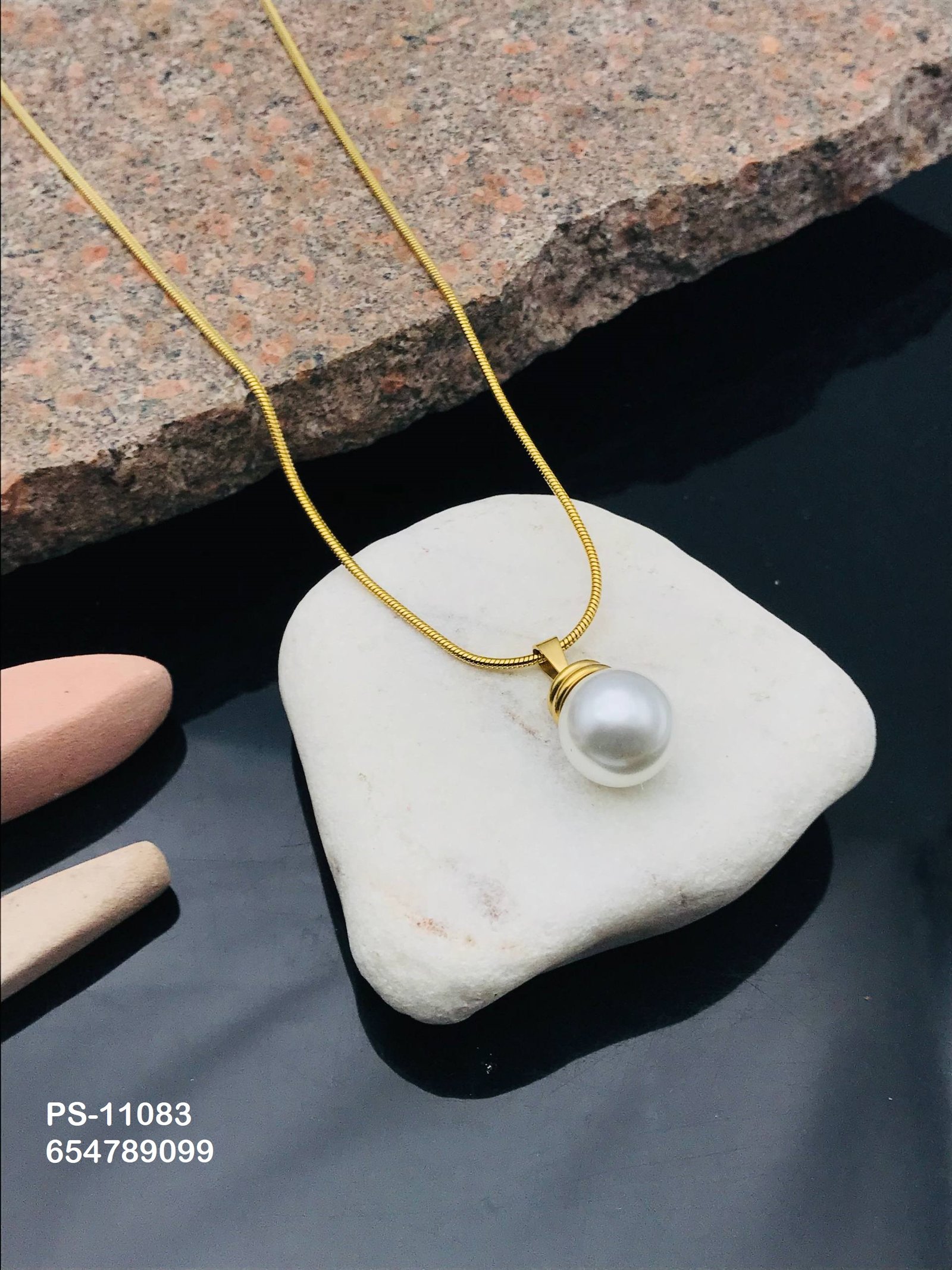 ps 11083.jpg PS-11083 Anti-Tarnish Stainless Steel Necklace Under 99 from Kiyu Ziyu by Zyra Creation
