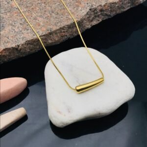 PS-11084 Anti-Tarnish Stainless Steel Necklace Under 99 from Kiyu Ziyu by Zyra Creation