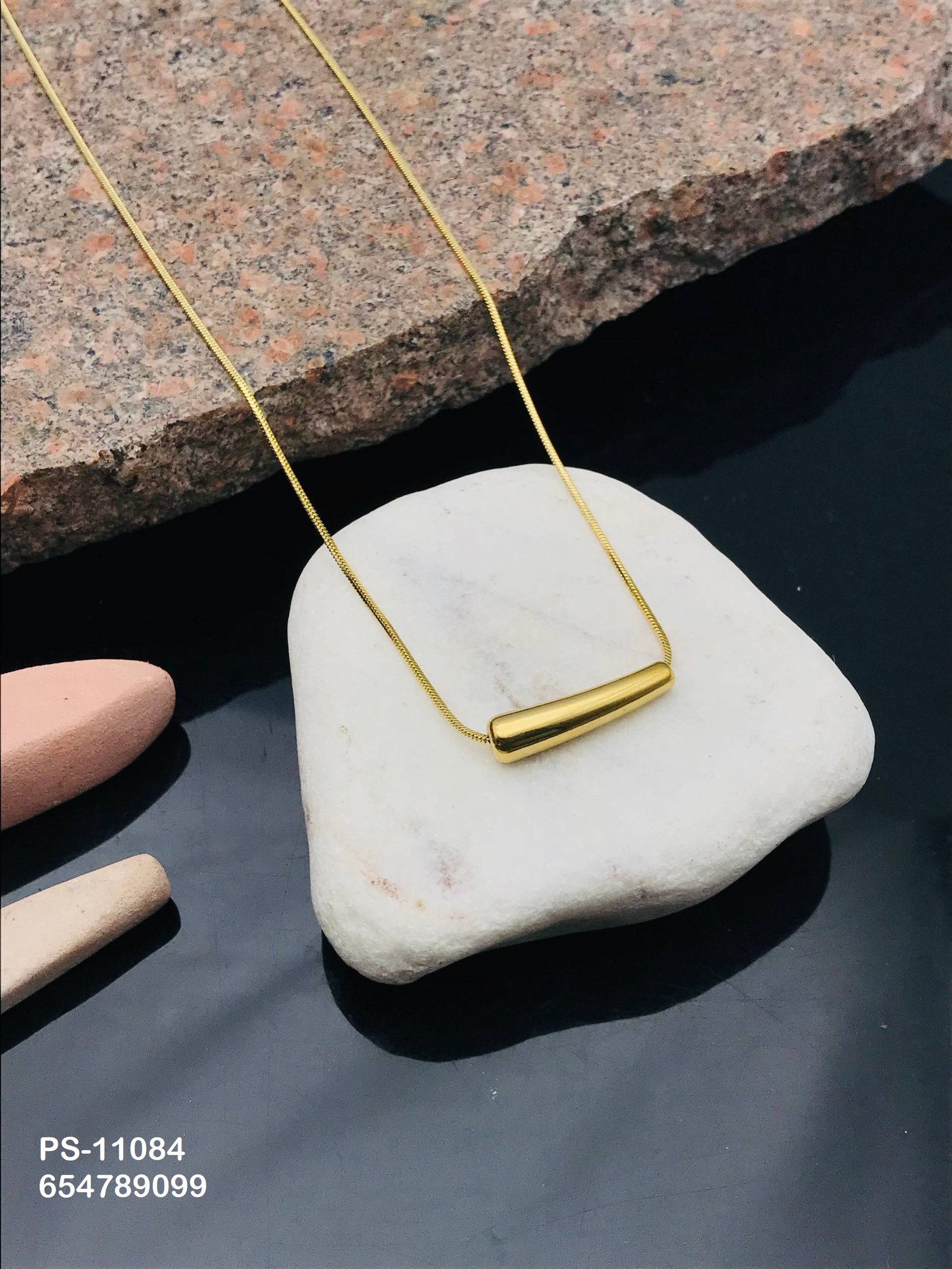 ps 11084.jpg PS-11084 Anti-Tarnish Stainless Steel Necklace Under 99 from Kiyu Ziyu by Zyra Creation