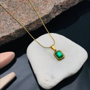 PS-11086 Anti-Tarnish Stainless Steel Necklace Under 99 from Kiyu Ziyu by Zyra Creation
