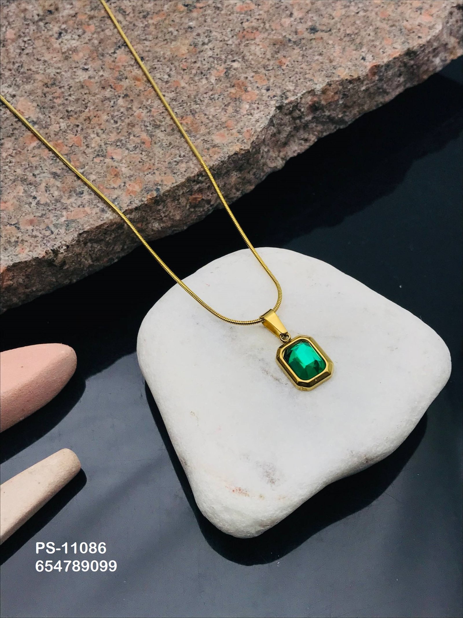 ps 11086.jpg PS-11086 Anti-Tarnish Stainless Steel Necklace Under 99 from Kiyu Ziyu by Zyra Creation