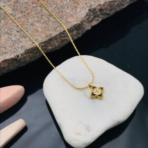 PS-11088 Anti-Tarnish Stainless Steel Necklace Under 99 from Kiyu Ziyu by Zyra Creation