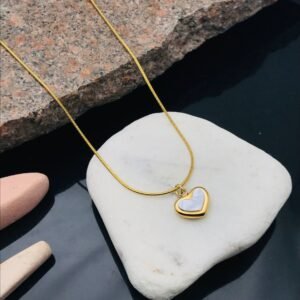 PS-11089 Anti-Tarnish Stainless Steel Necklace Under 99 from Kiyu Ziyu by Zyra Creation