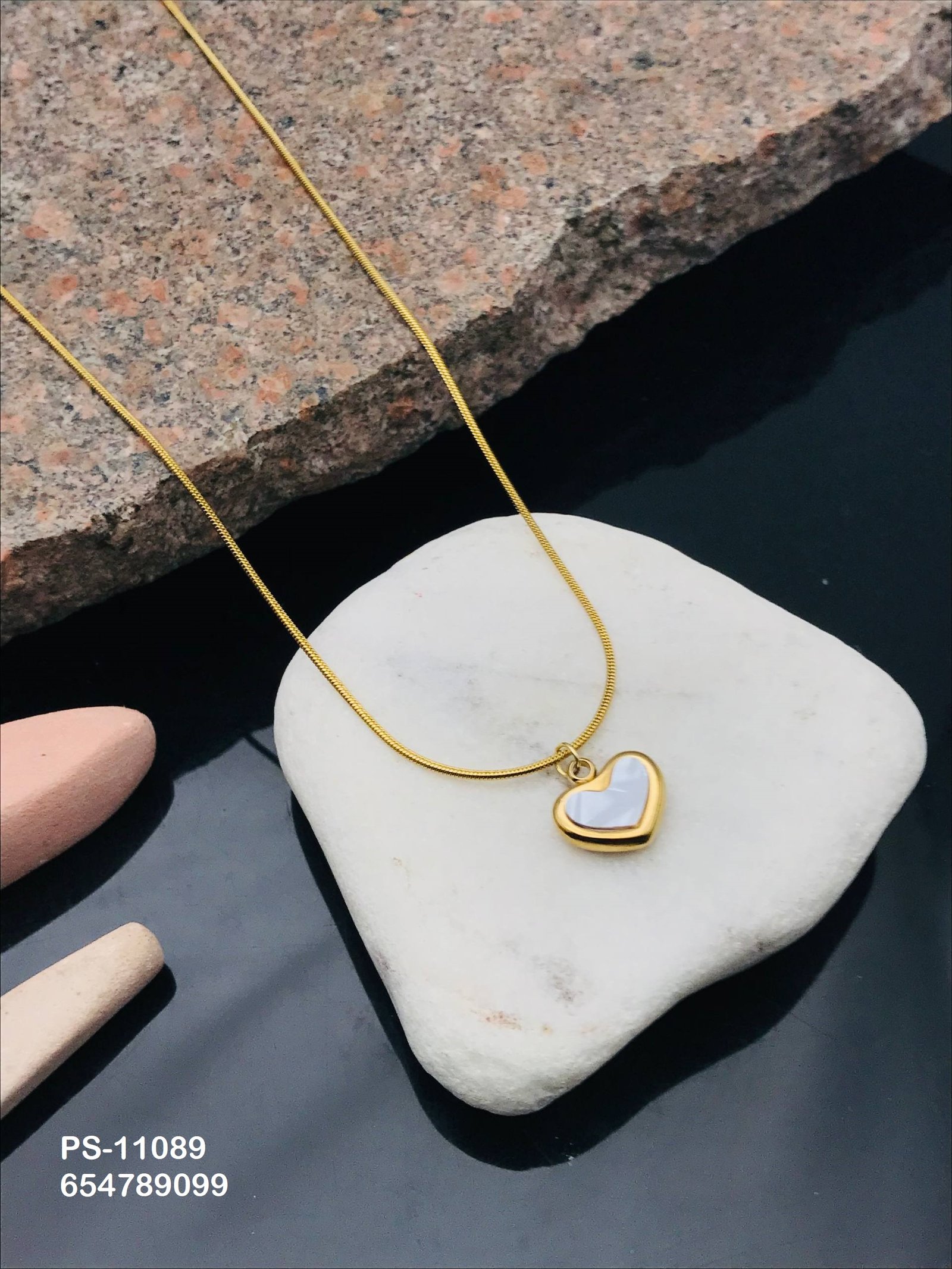 ps 11089.jpg PS-11089 Anti-Tarnish Stainless Steel Necklace Under 99 from Kiyu Ziyu by Zyra Creation