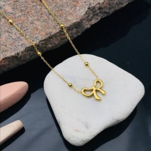 PS-11090 Anti-Tarnish Stainless Steel Necklace Under 99 from Kiyu Ziyu by Zyra Creation