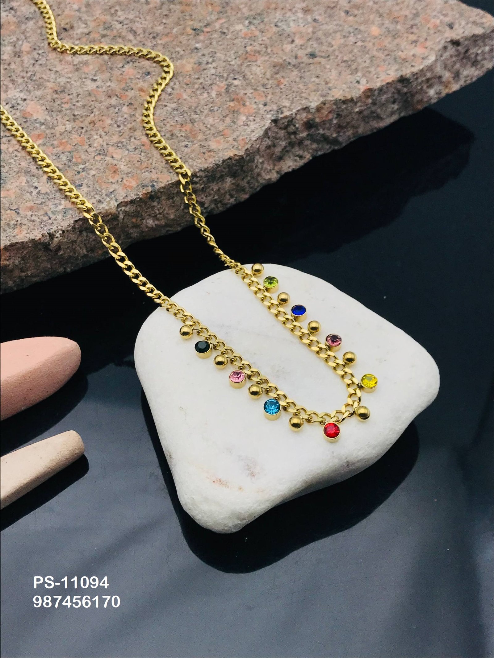 ps 11094.jpg PS-11094 Anti-Tarnish Stainless Steel Necklace from Kiyu Ziyu by Zyra Creation