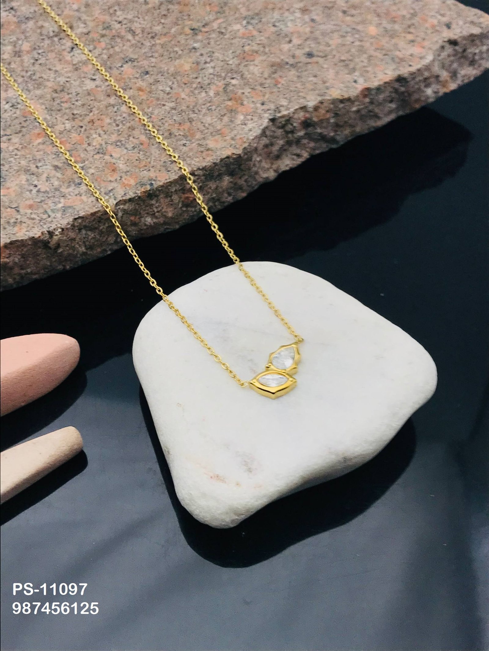 ps 11097.jpg PS-11097 Anti-Tarnish Stainless Steel Necklace from Kiyu Ziyu by Zyra Creation